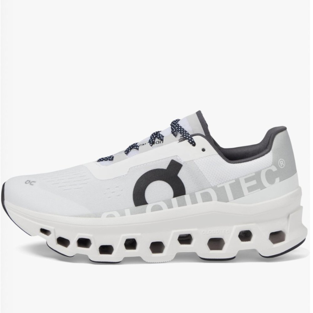 ON CLOUD RUNNING CLOUDMONSTER WOMENS SIZE 8.5/MENS SIZE 7 WHITE SHOES--NEW